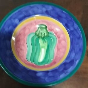 CostPlus World round colorful Bowl/ Platter